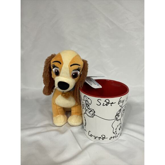Disney Lady And The Tramp Side By Side With Your Loved One Mug + Stuffed Animal - Picture 6 of 8